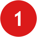 Red circle with a number 1 in it