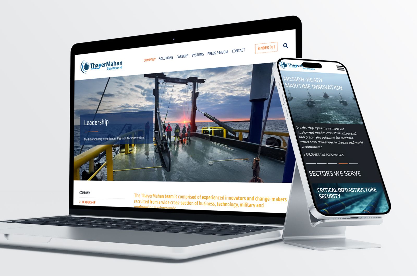 Image of ThayerMahan website